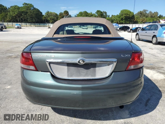 2003 Chrysler Sebring with VIN 1C3EL55T13N526050, listed as a Copart auction lot 72701534 with 87,624 mi miles and Salvage Title. Bid and sale history available at DreamBid. Image 6.