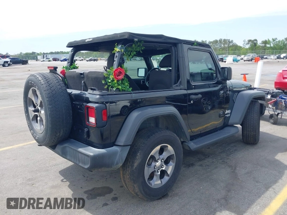 2018 Jeep Wrangler Sport S with VIN 1C4GJXAN8JW290064, listed as a IAAI auction lot 42012484 with 93,838 mi miles and . Bid and sale history available at DreamBid. Image 4.