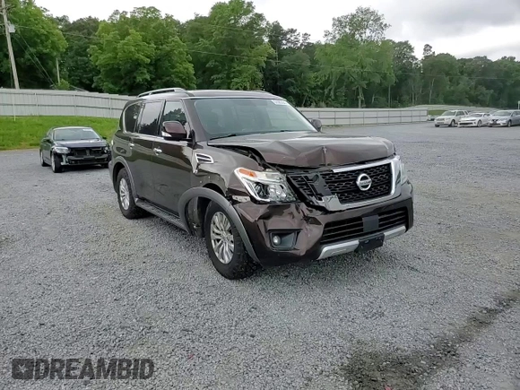 2018 Nissan Armada SV with VIN JN8AY2ND3J9050882, listed as a Copart auction lot 57383364 with 138,342 mi miles and Salvage Title. Bid and sale history available at carsss.com. Image 12.