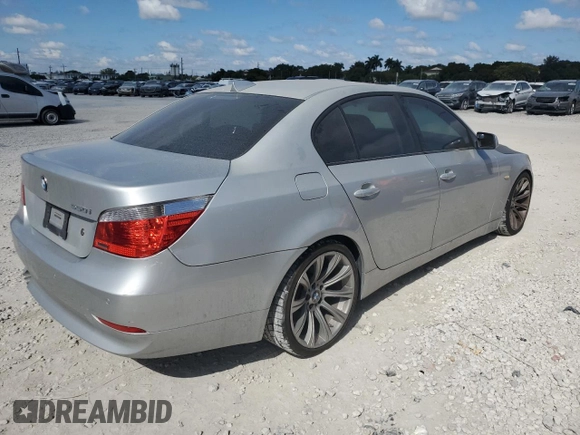 2007 BMW 5 Series 550i with VIN WBANB53527CP07613, listed as a Copart auction lot 44318875 with 119,990 mi miles and Clean Title. Bid and sale history available at DreamBid. Image 3.