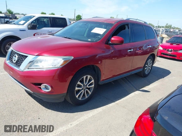 2015 Nissan Pathfinder SL with VIN 5N1AR2MMXFC685162, listed as a IAAI auction lot 42325622 with 172,897 mi miles and . Bid and sale history available at DreamBid. Image 17.