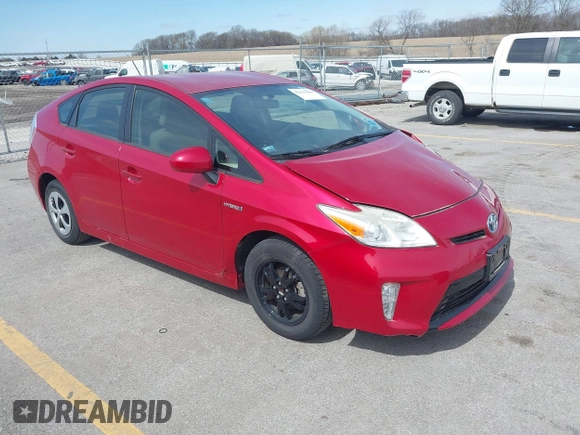 2013 Toyota Prius One with VIN JTDKN3DU5D0344180, listed as a IAAI auction lot 41961084 with 90,173 mi miles and . Bid and sale history available at DreamBid. Image 1.