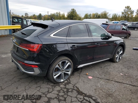 2021 Audi Q5 Sportback Premium Plus with VIN WA15AAFY3M2075401, listed as a Copart auction lot 78264384 with 36,892 mi miles and Salvage title. Bid and sale history available at DreamBid. Image 3.
