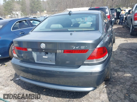 2005 BMW 7 Series with VIN WBAGL63515DP74478, listed as a IAAI auction lot 41801754 with 132,789 mi miles and . Bid and sale history available at DreamBid. Image 16.
