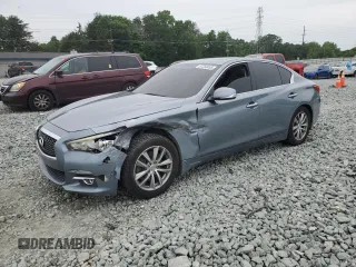2014 Infiniti Q50 Premium z VIN JN1BV7AR1EM686911, wystawiony jako Copart lot #57250495 z przebiegiem 149 733 mil mil oraz Szkoda całkowita • Salvage title. Historia ofert i sprzedaży dostępna na DreamBid. Obrazek 1.