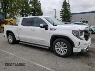 2022 GMC Sierra 1500 with VIN 3GTUUGETXNG640009, listed as a Copart auction lot 56219405 with 43,537 mi miles and Salvage Title. Bid and sale history available at DreamBid. Image 4.