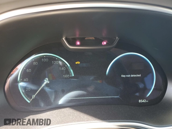 2023 Genesis GV80 with VIN KMUHCESC7PU110011, listed as a Copart auction lot 53480885 with 8,542 mi miles and Salvage title. Bid and sale history available at DreamBid. Image 9.