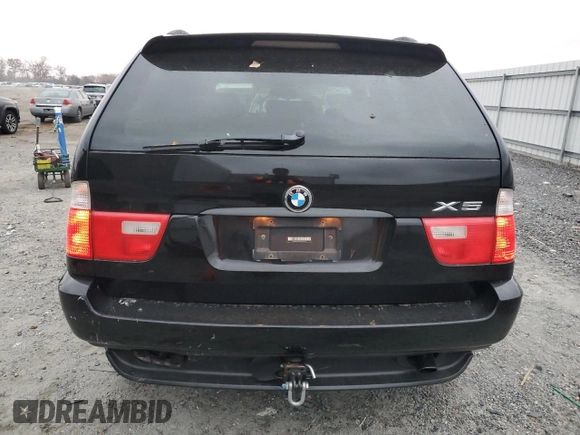 2003 BMW X5 3.0i with VIN 5UXFA53563LV93490, listed as a Copart auction lot 81846624 with 254,679 mi miles and Salvage Title. Bid and sale history available at carsss.com. Image 6.