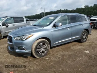 2019 Infiniti QX60 Pure with VIN 5N1DL0MM6KC556137, listed as a Copart auction lot 54372845 with 53,505 mi miles and Salvage title. Bid and sale history available at DreamBid. Image 1.