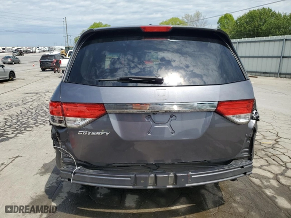 2016 Honda Odyssey SE with VIN 5FNRL5H38GB078189, listed as a Copart auction lot 52321365 with 94,662 mi miles and Salvage Title. Bid and sale history available at carsss.com. Image 6.