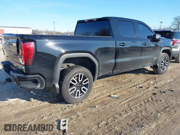 2021 GMC Sierra 1500 AT4 with VIN 1GTP9EEL1MZ429962, listed as a IAAI auction lot 41223344 with 1 mi miles. Bid and sale history available at carsss.com. Image 4.