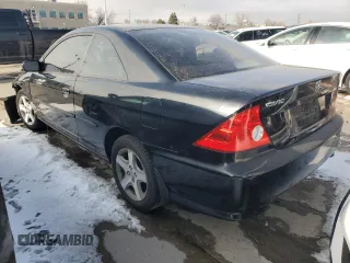 2005 Honda Civic EX with VIN 1HGEM21905L047023, listed as a Copart auction lot 43710225 with 176,419 mi miles and Salvage Title. Bid and sale history available at carsss.com. Image 2.