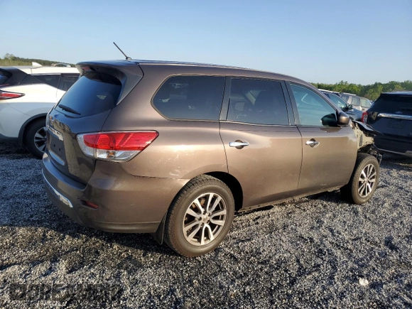 2015 Nissan Pathfinder Platinum with VIN 5N1AR2MN4FC643451, listed as a Copart auction lot 52177755 with 151,173 mi miles and Salvage Title. Bid and sale history available at DreamBid. Image 3.