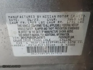 2023 Nissan Kicks S with VIN 3N1CP5BV3PL547973, listed as a Copart auction lot 46710715 with 56,361 mi miles and Salvage Title. Bid and sale history available at carsss.com. Image 13.