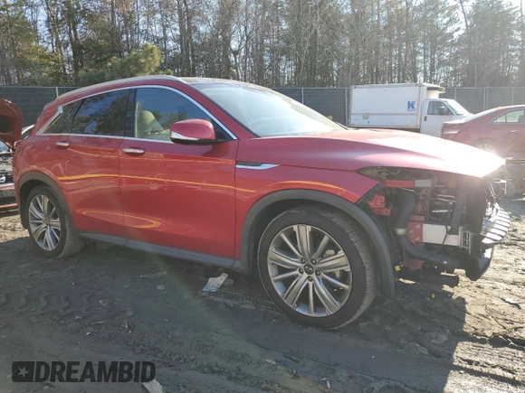 2021 Infiniti QX50 Essential с VIN 3PCAJ5CB0MF101414, выставлен на аукционе Copart как лот 43128805 с пробегом 99 683 миль миль и Списание • Salvage title. История ставок и продаж доступна на DreamBid. Изображение 4.