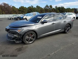 2024 Acura Integra w/A-Spec Technology Package with VIN 19UDE4H63RA023901, listed as a Copart auction lot 74477484 with 4,576 mi miles and Salvage Title. Bid and sale history available at carsss.com. Image 1.