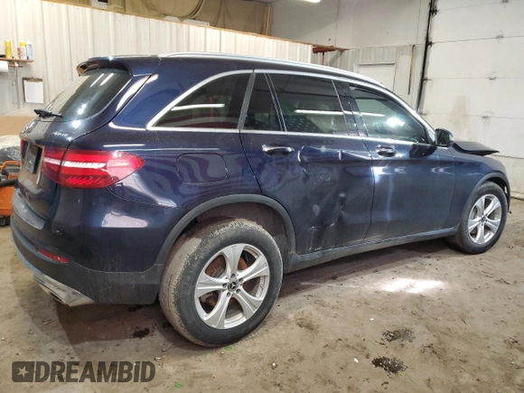 2017 Mercedes-Benz GLC with VIN WDC0G4KB9HF255444, listed as a Copart auction lot 47742395 with 0 mi miles and Salvage Title. Bid and sale history available at carsss.com. Image 3.