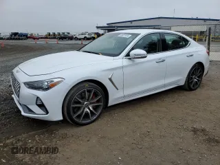 2019 Genesis G70 2.0T Sport with VIN KMTG24LA7KU034969, listed as a Copart auction lot 69801924 with 13,209 mi miles and Salvage Title. Bid and sale history available at carsss.com. Image 1.