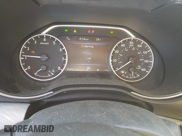 2017 Nissan Maxima SL with VIN 1N4AA6AP9HC434613, listed as a Copart auction lot 57560025 with 99,433 mi miles and Salvage title. Bid and sale history available at DreamBid. Image 9.