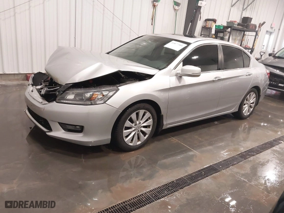 2015 Honda Accord Sedan EX-L with VIN 1HGCR2F86FA008393, listed as a IAAI auction lot 41877301 with 148,383 mi miles. Bid and sale history available at carsss.com. Image 2.