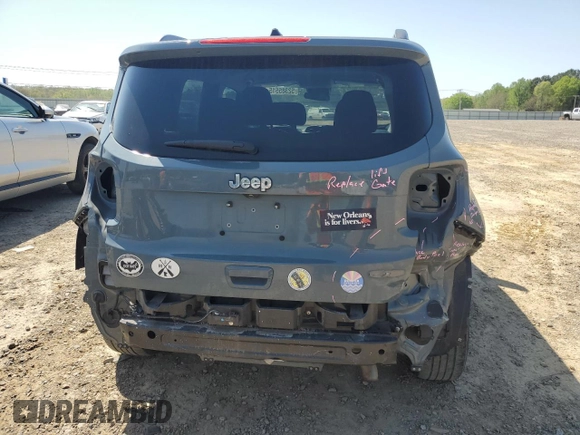 2018 Jeep Renegade Latitude with VIN ZACCJABBXJPJ51287, listed as a Copart auction lot 52385515 with 85,346 mi miles and Salvage Title. Bid and sale history available at DreamBid. Image 6.
