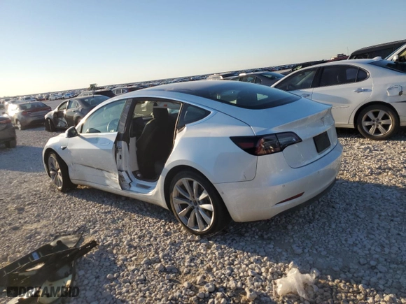 2020 Tesla Model 3 Standard Range Plus with VIN 5YJ3E1EA6LF740762, listed as a Copart auction lot 45786715 with NaN miles and Salvage Title. Bid and sale history available at carsss.com. Image 2.