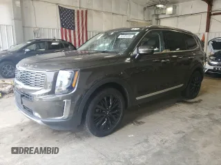 2021 Kia Telluride SX with VIN 5XYP5DHCXMG096855, listed as a Copart auction lot 54101335 with 89,758 mi miles and Salvage title. Bid and sale history available at DreamBid. Image 1.