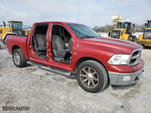 2010 Dodge Ram 1500 SLT with VIN 1D7RB1CT1AS196555, listed as a Copart auction lot 47580305 with 201,771 mi miles and Salvage Title. Bid and sale history available at carsss.com. Image 4.