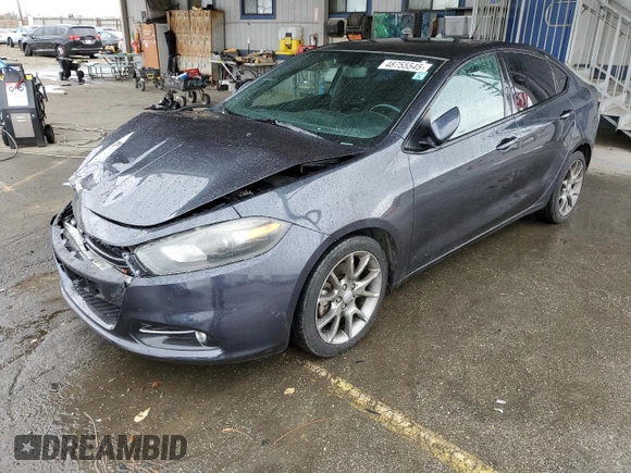 2014 Dodge Dart SXT with VIN 1C3CDFBB7ED697450, listed as a Copart auction lot 48755545 with 90,228 mi miles and Salvage Title. Bid and sale history available at carsss.com. Image 1.