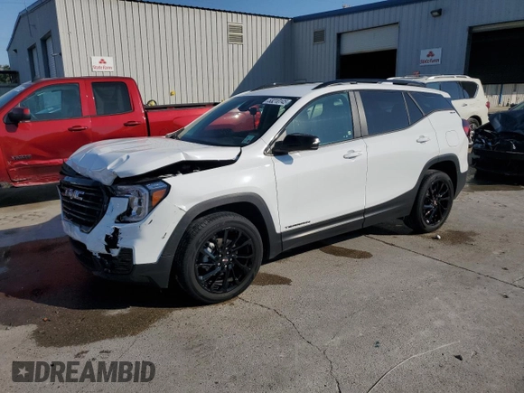 2023 GMC Terrain SLE with VIN 3GKALMEG8PL197297, listed as a Copart auction lot 53210145 with 17,664 mi miles and Salvage Title. Bid and sale history available at DreamBid. Image 1.
