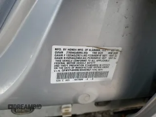 2012 Honda Pilot Touring with VIN 5FNYF4H99CB046962, listed as a Copart auction lot 51445835 with 112,206 mi miles and Salvage Title. Bid and sale history available at DreamBid. Image 15.