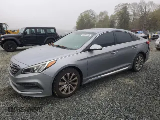 2016 Hyundai Sonata Sport with VIN 5NPE34AF1GH413078, listed as a Copart auction lot 50865175 with 96,164 mi miles and Salvage Title. Bid and sale history available at carsss.com. Image 1.