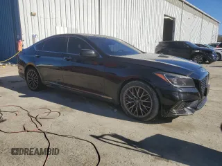 2018 Genesis G80 Sport with VIN KMHGN4JB0JU249217, listed as a Copart auction lot 49489395 with 141,600 mi miles and Clean title. Bid and sale history available at DreamBid. Image 4.