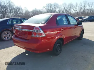 2010 Chevrolet Aveo 1LT with VIN KL1TD5DE9AB119215, listed as a IAAI auction lot 41789265 with 157,438 mi miles and . Bid and sale history available at DreamBid. Image 4.