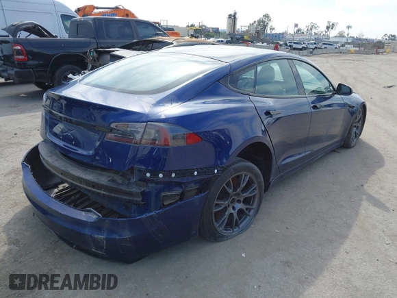 2021 Tesla Model S Long Range with VIN 5YJSA1E51MF442874, listed as a IAAI auction lot 39406495 with 36,127 mi miles and . Bid and sale history available at DreamBid. Image 4.