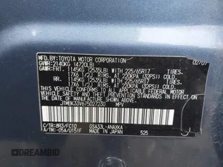 2007 Toyota RAV4 with VIN JTMBK33V675027230, listed as a IAAI auction lot 40697729 with 288,662 mi miles. Bid and sale history available at carsss.com. Image 9.