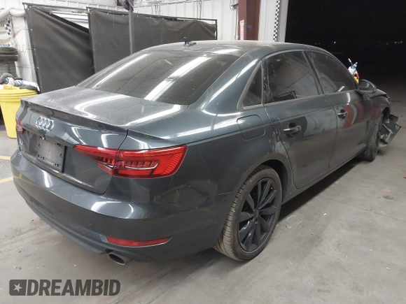2017 Audi A4 Premium with VIN WAUGNAF43HA040334, listed as a IAAI auction lot 41947631 with 102,544 mi miles. Bid and sale history available at carsss.com. Image 4.