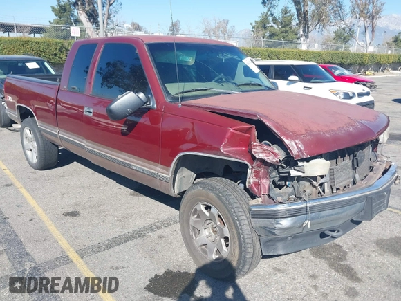 1997 Chevrolet Silverado 1500 with VIN 1GCEK19R4VE261195, listed as a IAAI auction lot 41637380 with 221,662 mi miles and . Bid and sale history available at DreamBid. Image 1.