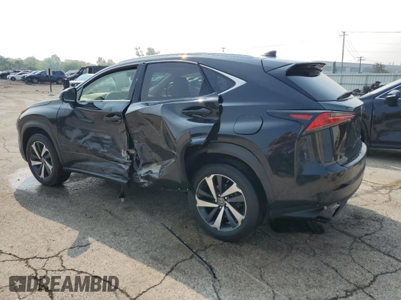 2019 Lexus NX 300 with VIN JTJBARBZ1K2210620, listed as a Copart auction lot 58600295 with 48,730 mi miles and Salvage title. Bid and sale history available at DreamBid. Image 2.