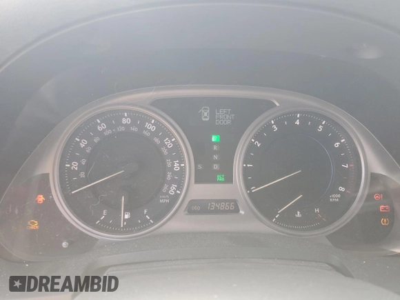 2010 Lexus IS 250 with VIN JTHCF5C26A2034695, listed as a Copart auction lot 56762115 with 134,866 mi miles and Salvage title. Bid and sale history available at DreamBid. Image 9.