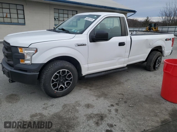 2016 Ford F-150 XL with VIN 1FTMF1EF0GKD59429, listed as a Copart auction lot 43581125 with 40,994 mi miles and Salvage title. Bid and sale history available at DreamBid. Image 1.