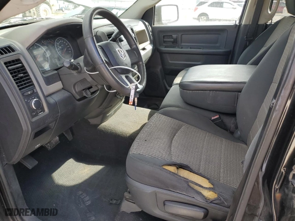 2010 Dodge Ram 1500 ST with VIN 1D7RB1GP2AS247204, listed as a Copart auction lot 89374195 with 159,526 mi miles and Salvage Title. Bid and sale history available at carsss.com. Image 7.