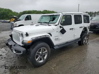 2019 Jeep Wrangler Unlimited Sahara with VIN 1C4HJXEN9KW691364, listed as a Copart auction lot 60405835 with 17,469 mi miles and Salvage title. Bid and sale history available at DreamBid. Image 1.