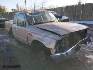 1998 Ford Ranger XL with VIN 1FTYR14U7WPB11608, listed as a IAAI auction lot 41328003 with 96,810 mi miles. Bid and sale history available at carsss.com. Image 1.