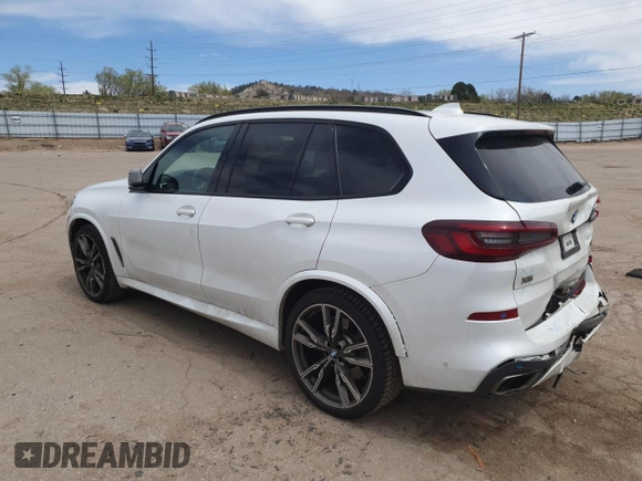 2021 BMW X5 M50i with VIN 5UXJU4C05M9E44232, listed as a Copart auction lot 53387665 with 49,978 mi miles and Salvage Title. Bid and sale history available at DreamBid. Image 2.