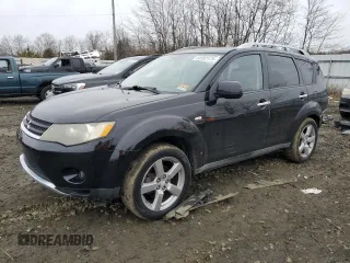 2007 Mitsubishi Outlander XLS with VIN JA4MT41X27U009646, listed as a Copart auction lot 44582175 with 163,299 mi miles and Salvage Title. Bid and sale history available at carsss.com. Image 1.