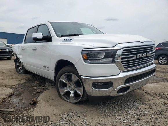 2023 Ram 1500 Laramie with VIN 1C6SRFJTXPN583434, listed as a Copart auction lot 61860925 with 28,064 mi miles and Clean title. Bid and sale history available at DreamBid. Image 4.
