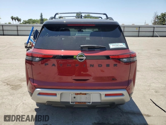 2022 Nissan Pathfinder SL z VIN 5N1DR3CA2NC229794, wystawiony jako Copart lot #58984565 z przebiegiem 22 116 mil mil oraz Szkoda całkowita • Salvage title. Historia ofert i sprzedaży dostępna na DreamBid. Obrazek 6.
