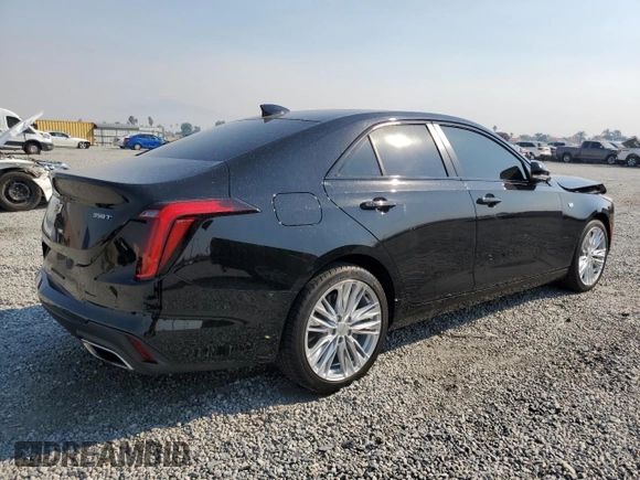 2023 Cadillac CT4 Premium Luxury with VIN 1G6DB5RK2P0106721, listed as a Copart auction lot 70818694 with 19,753 mi miles and Salvage Title. Bid and sale history available at carsss.com. Image 3.