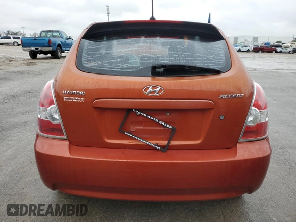 2009 Hyundai Accent Auto SE with VIN KMHCN36C59U125451, listed as a Copart auction lot 89369055 with 150,870 mi miles and Salvage Title. Bid and sale history available at carsss.com. Image 6.